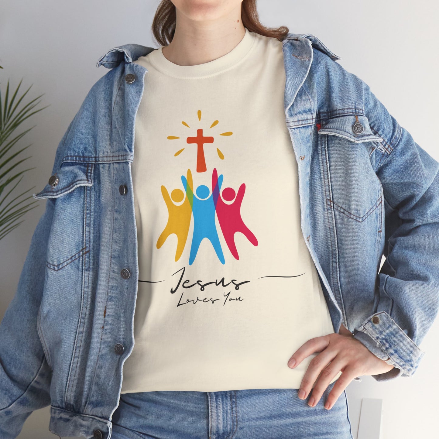 Jesus Loves You - Unisex Heavy Cotton Tee
