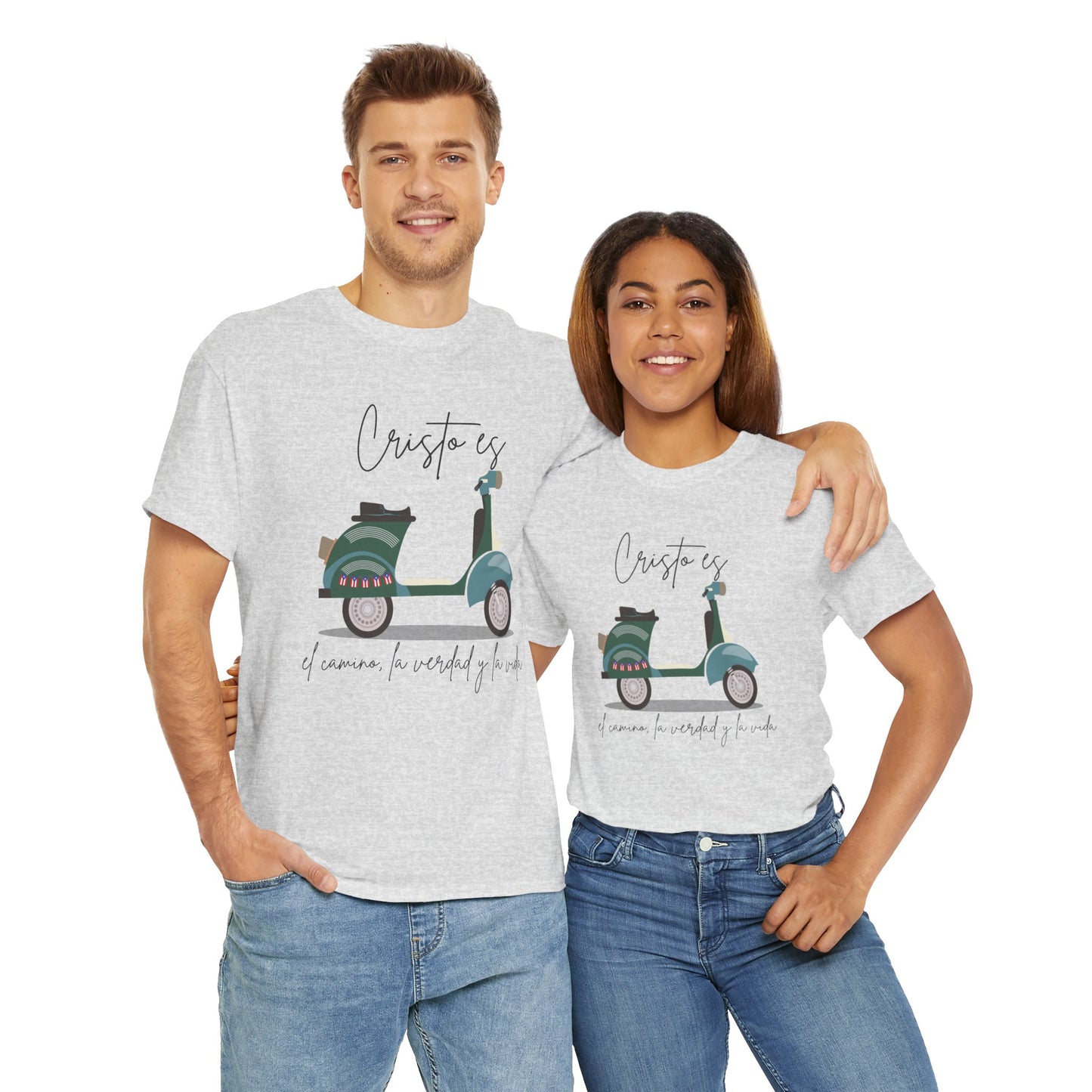 Cristo es - PR Flag Spanish - Unisex Heavy Cotton Tee