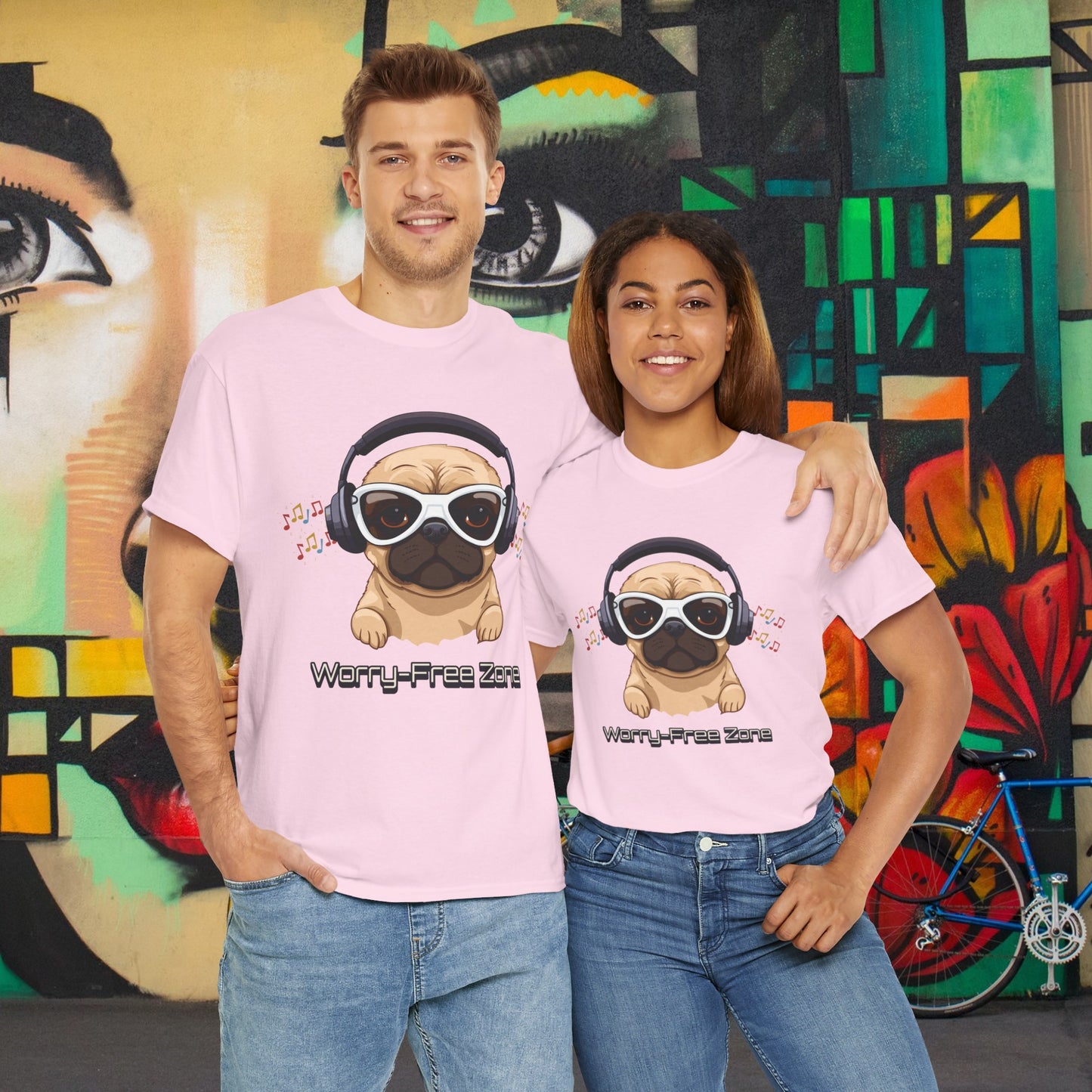 Worry-Free Zone - Unisex Heavy Cotton Tee
