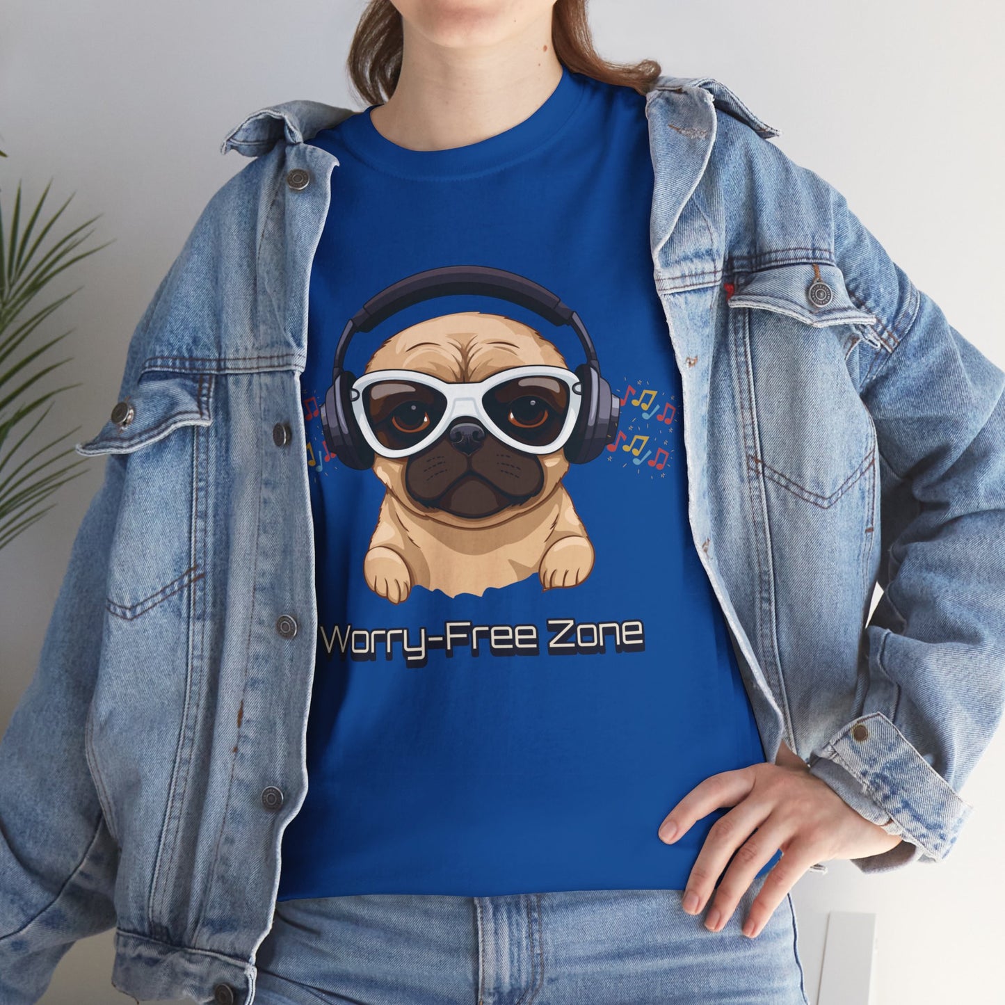 Worry-Free Zone - Unisex Heavy Cotton Tee