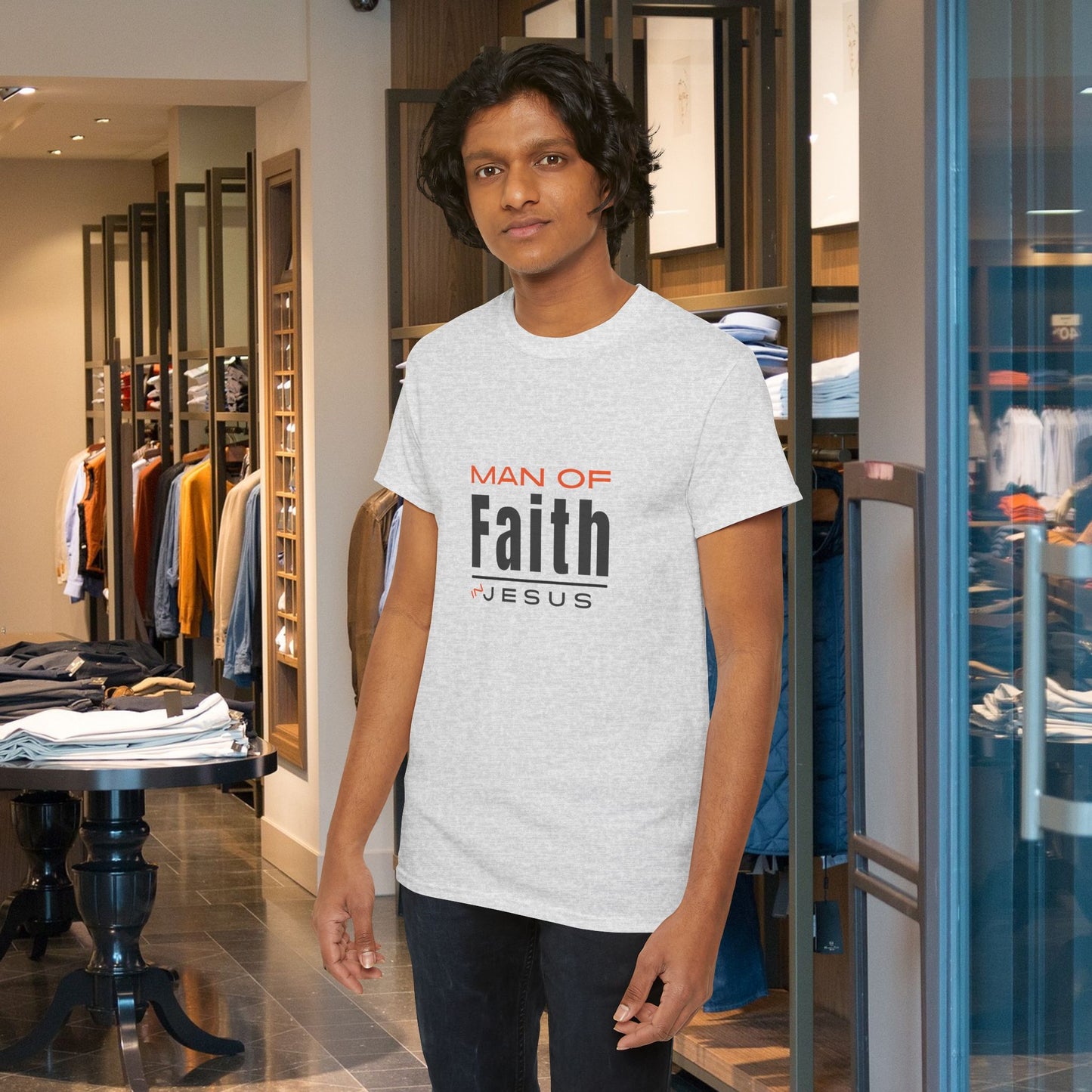 Christian Tee - Man of Faith