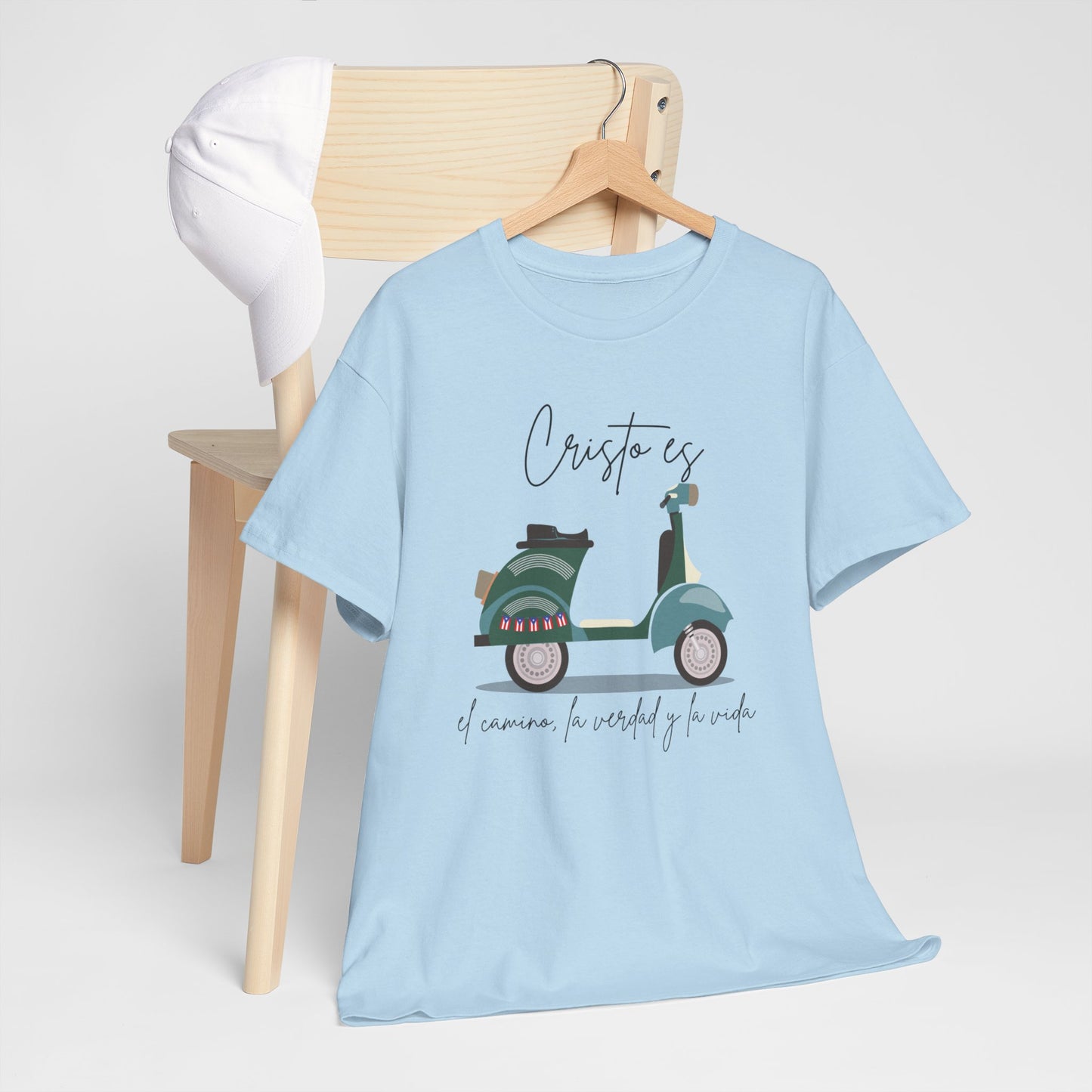 Cristo es - PR Flag Spanish - Unisex Heavy Cotton Tee