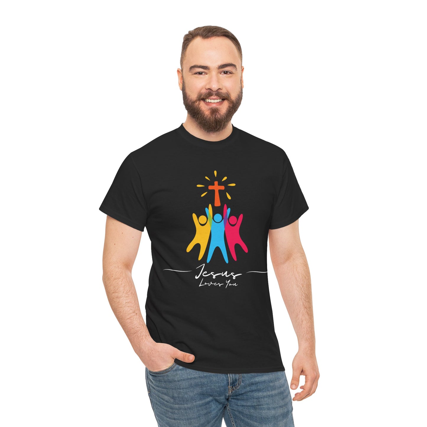 Jesus Loves You - Unisex Heavy Cotton Tee