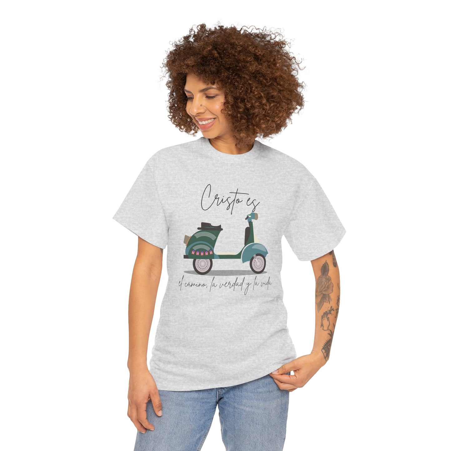 Cristo es - PR Flag Spanish - Unisex Heavy Cotton Tee