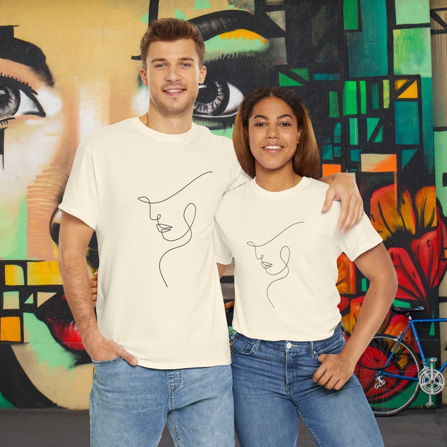 Woman Face - Unisex Heavy Cotton Tee