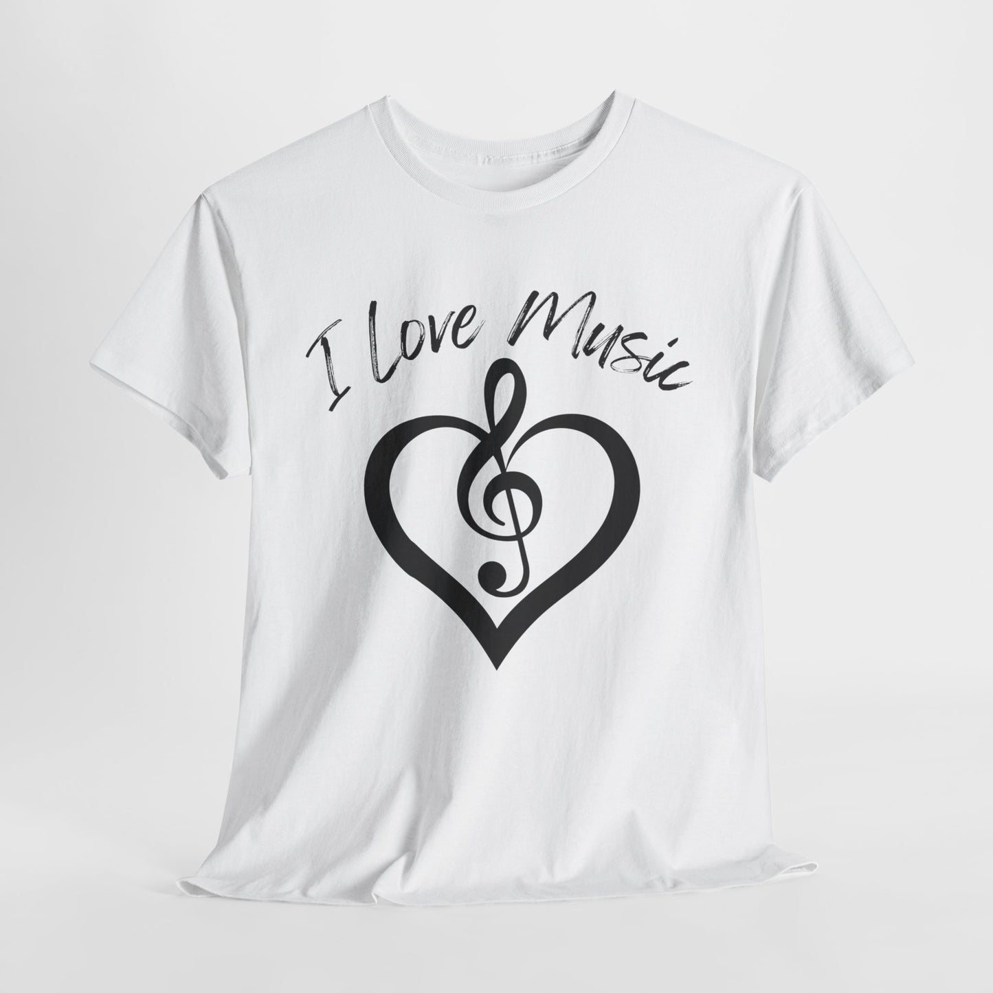 I Love Music - Unisex Heavy Cotton Tee