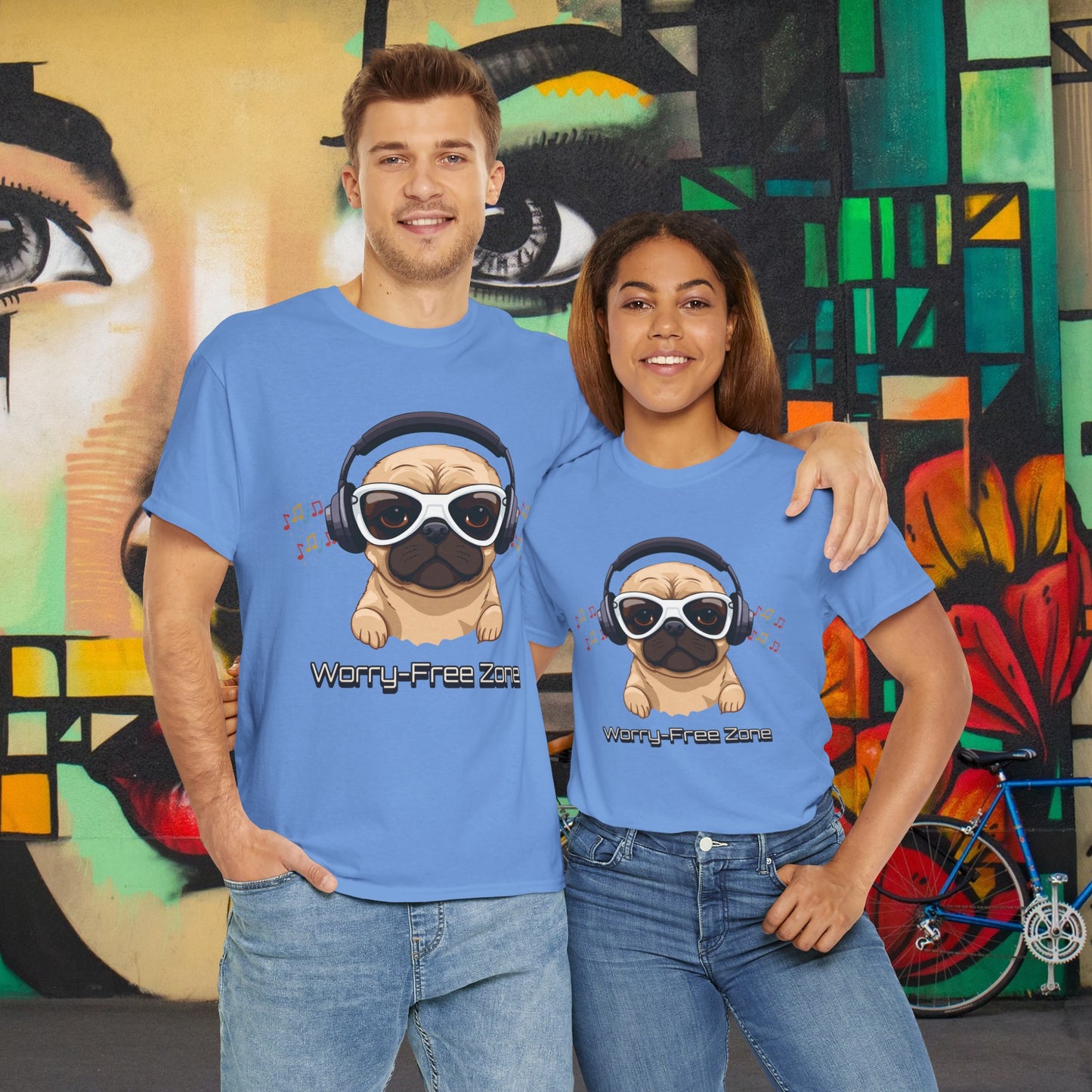 Worry-Free Zone - Unisex Heavy Cotton Tee