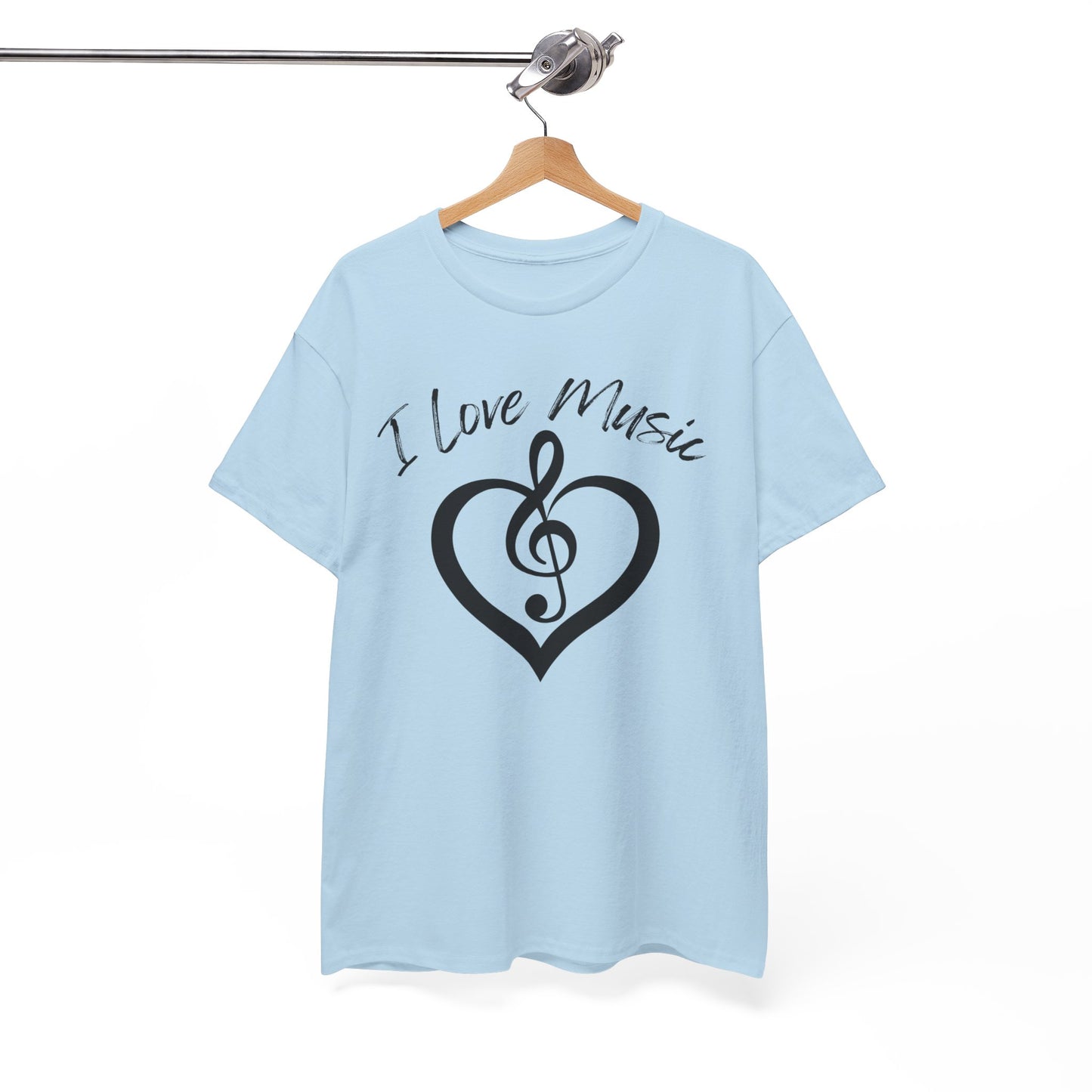I Love Music - Unisex Heavy Cotton Tee