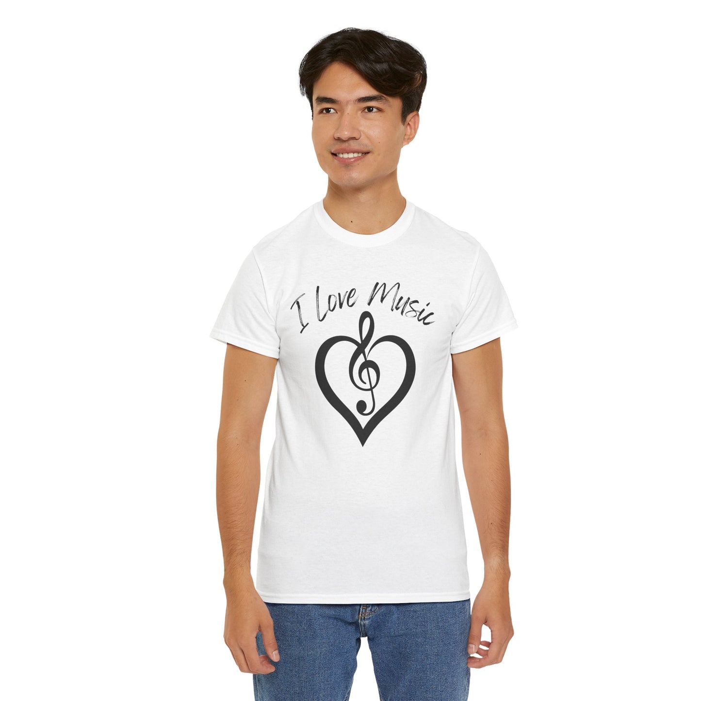I Love Music - Unisex Heavy Cotton Tee