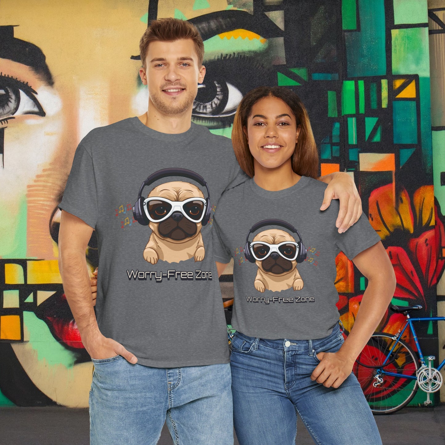 Worry-Free Zone - Unisex Heavy Cotton Tee