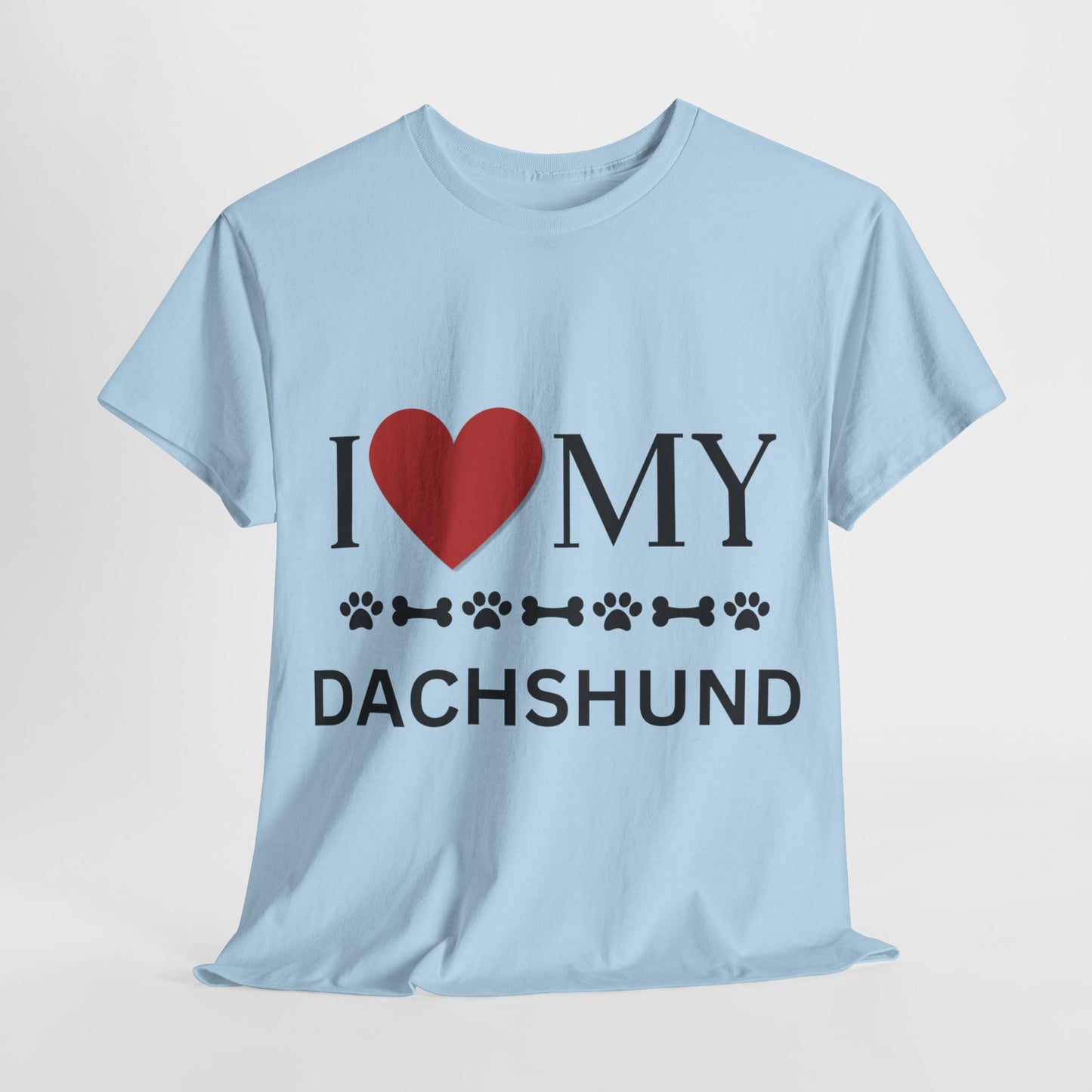 Love my Dachshund - Unisex Heavy Cotton Tee