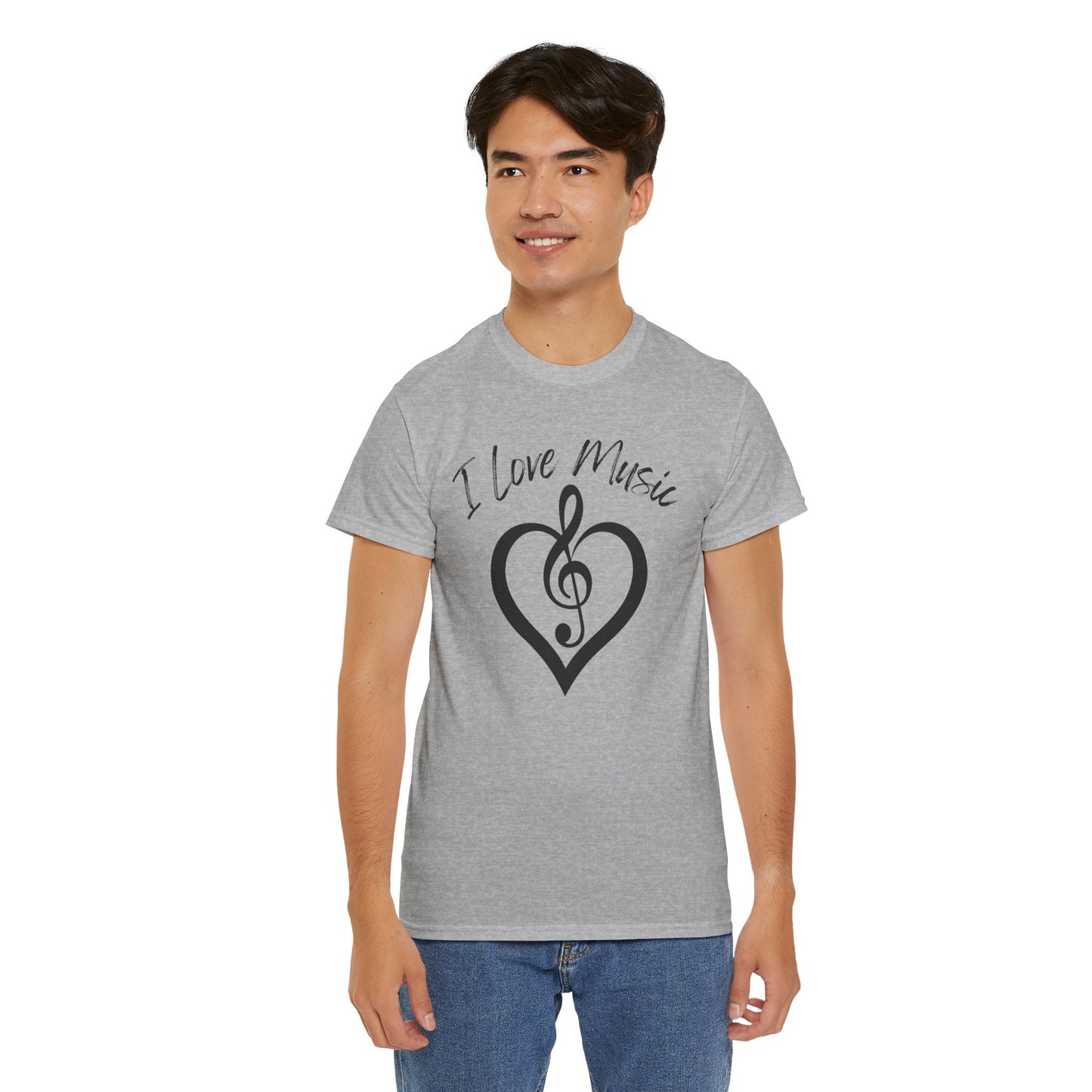 I Love Music - Unisex Heavy Cotton Tee