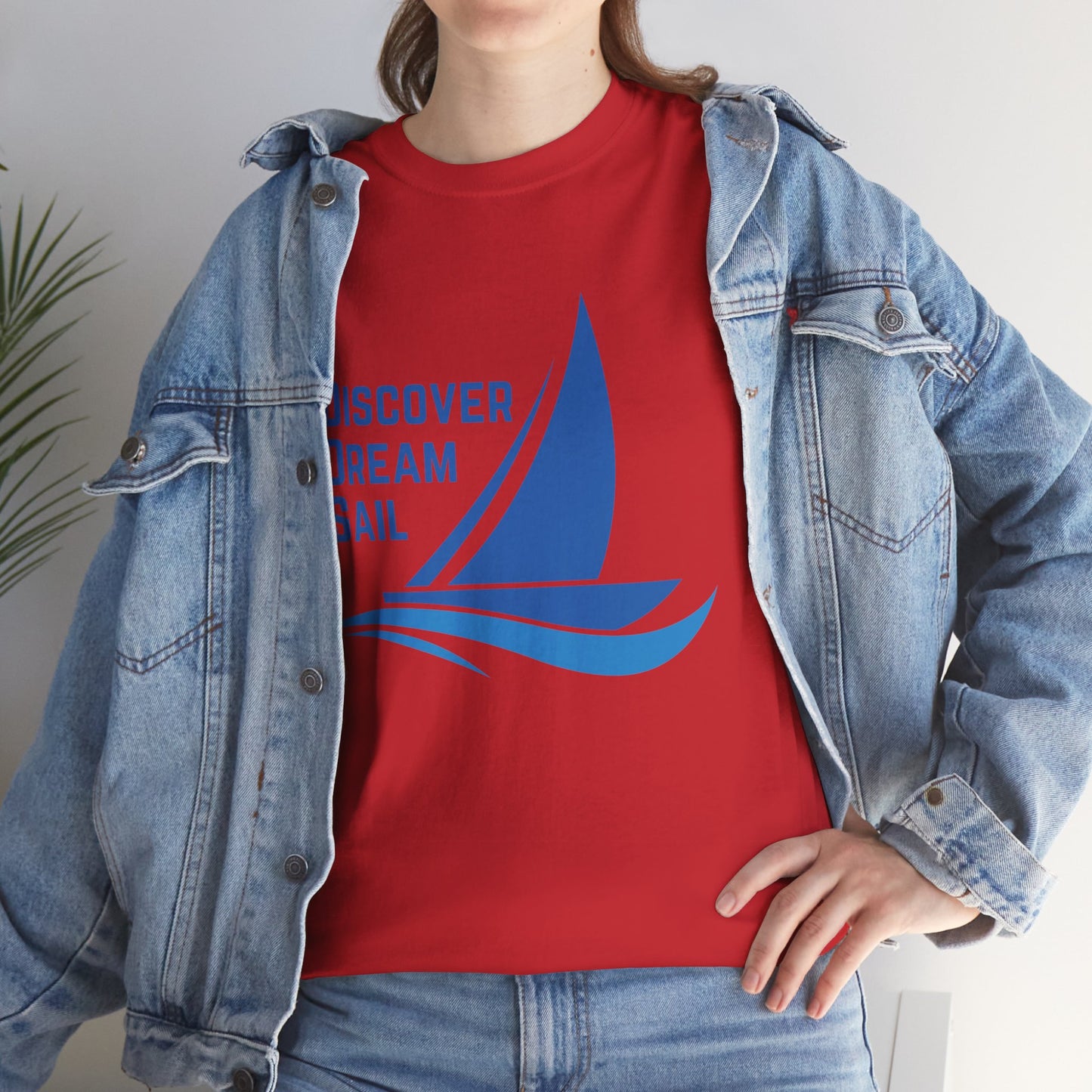 Discover Dream Sail - Unisex Heavy Cotton Tee