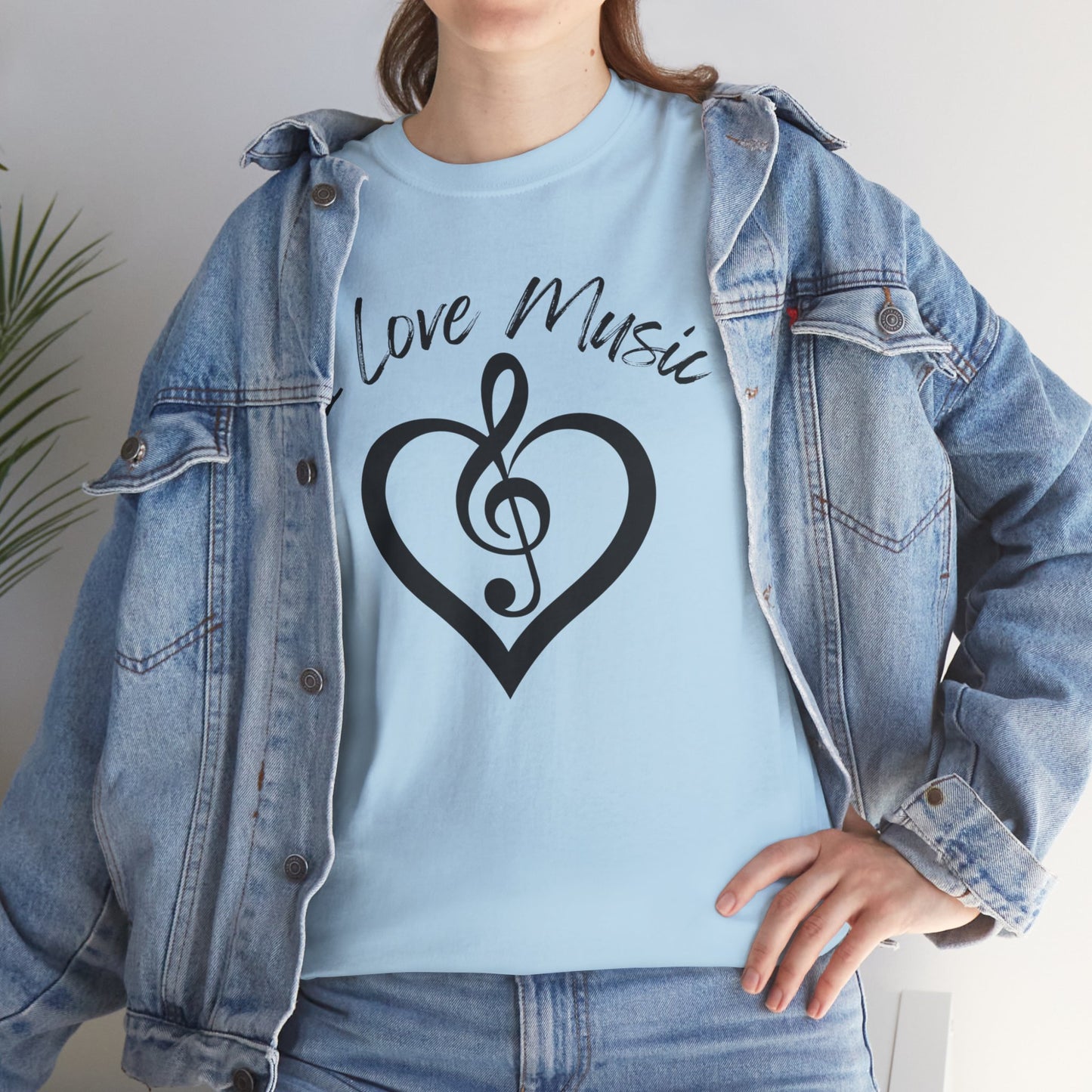 I Love Music - Unisex Heavy Cotton Tee