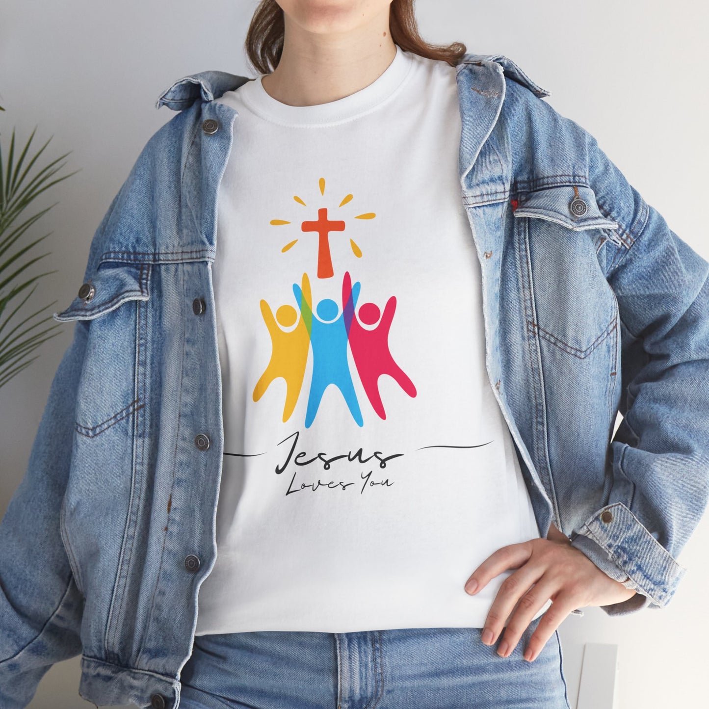 Jesus Loves You - Unisex Heavy Cotton Tee