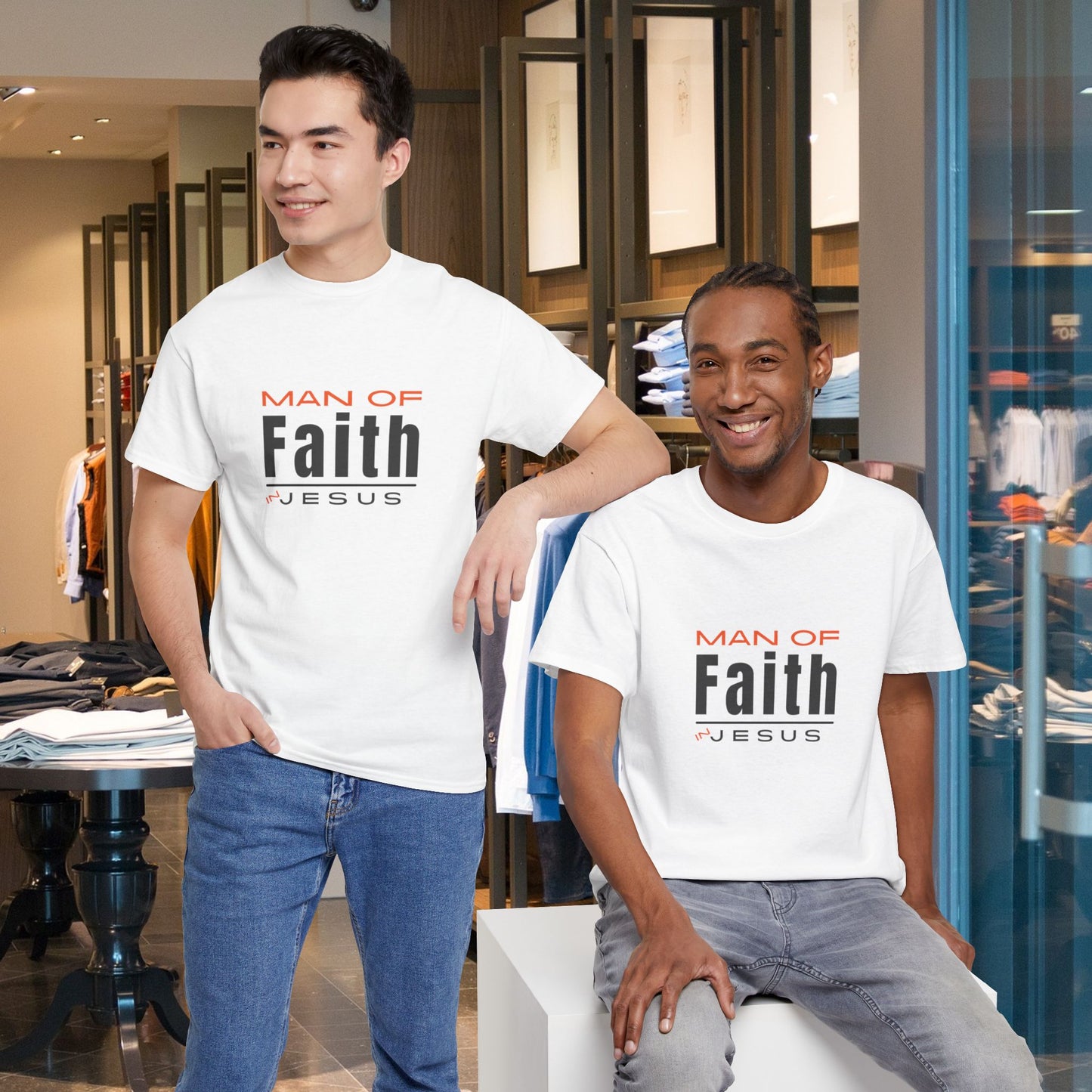 Christian Tee - Man of Faith