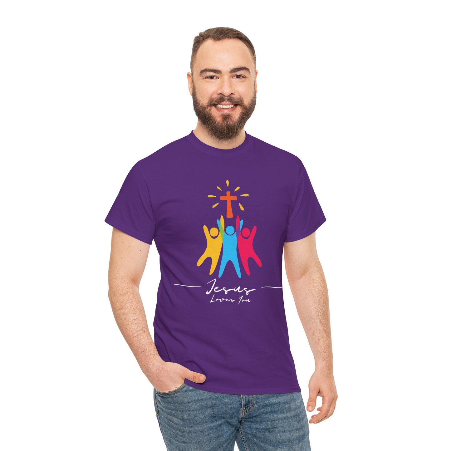 Jesus Loves You - Unisex Heavy Cotton Tee