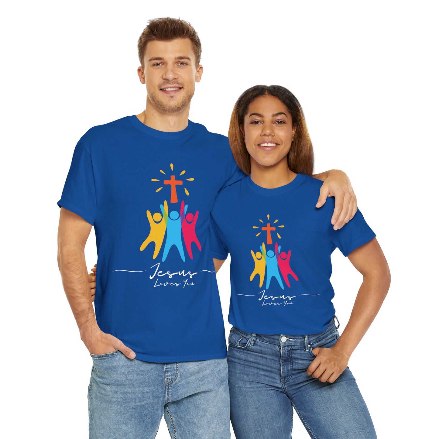 Jesus Loves You - Unisex Heavy Cotton Tee