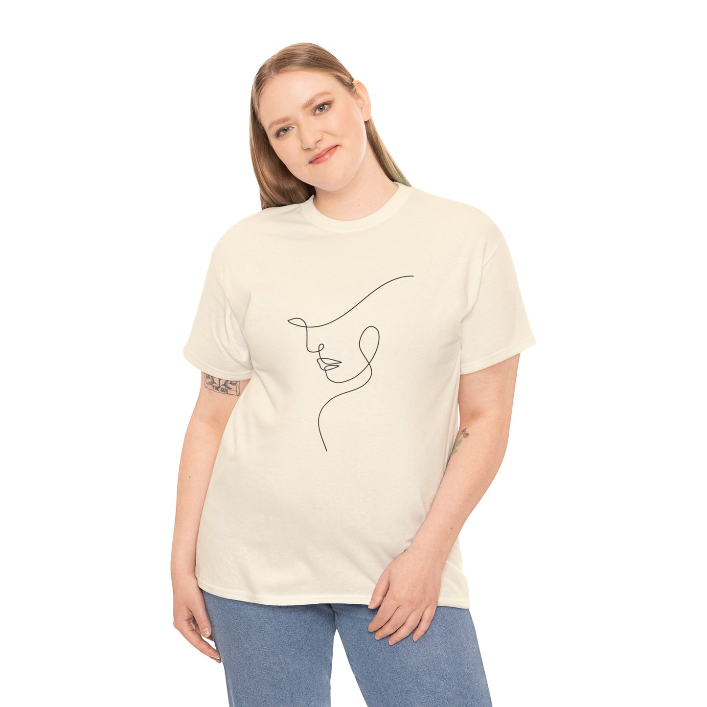 Woman Face - Unisex Heavy Cotton Tee