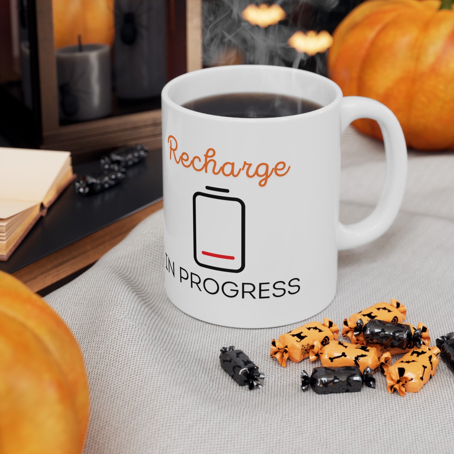Recharge in Progress - Ceramic Mug, (11oz)