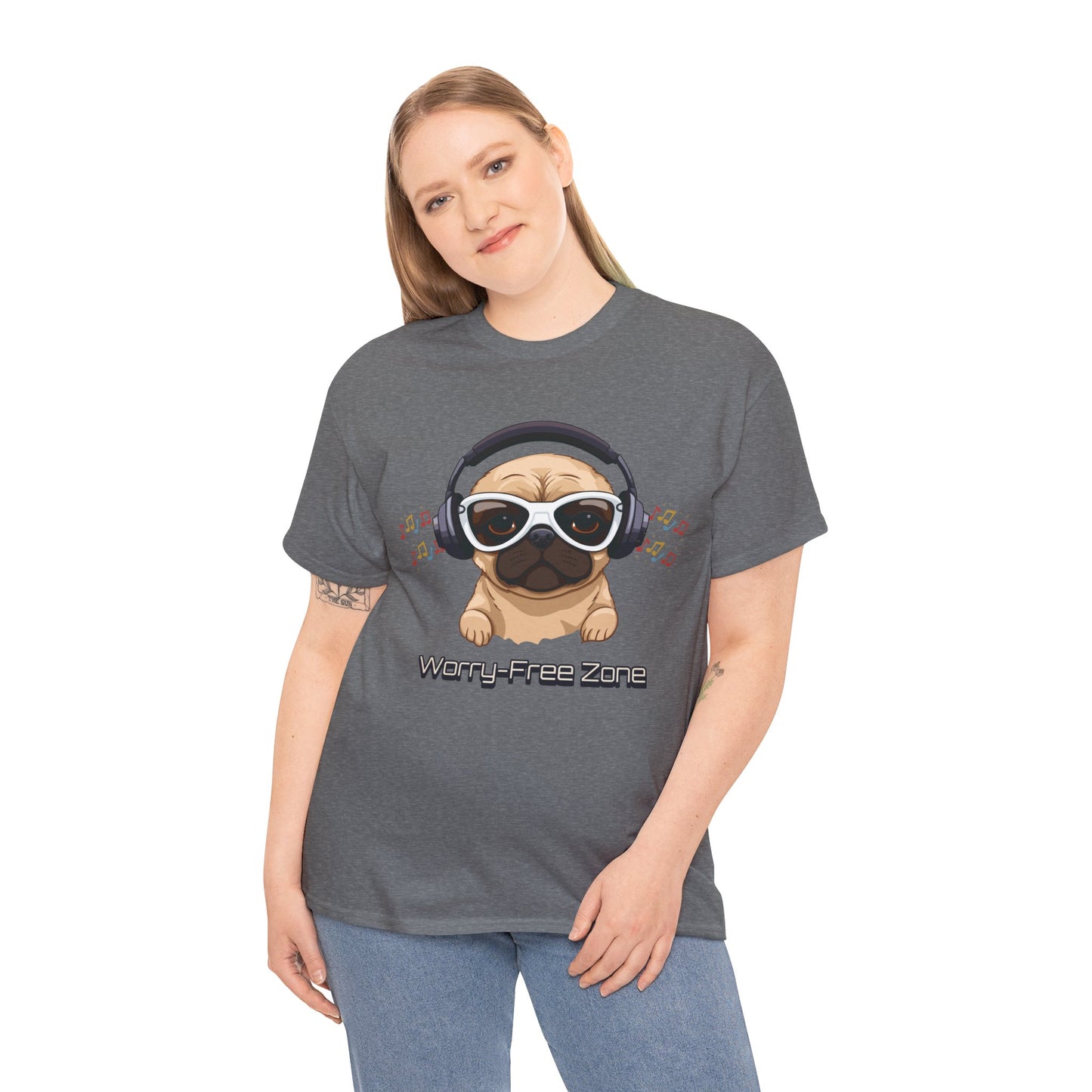 Worry-Free Zone - Unisex Heavy Cotton Tee
