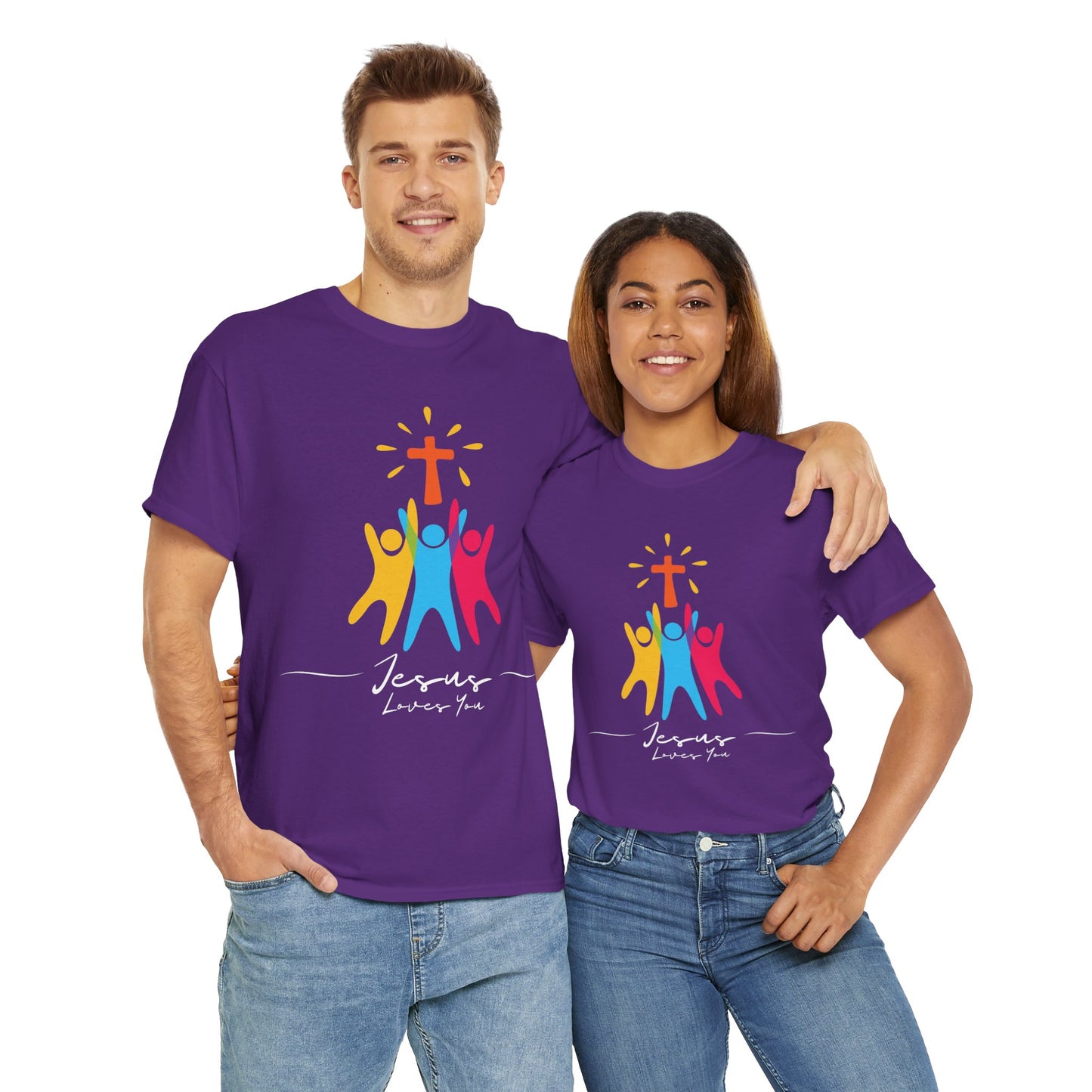 Jesus Loves You - Unisex Heavy Cotton Tee