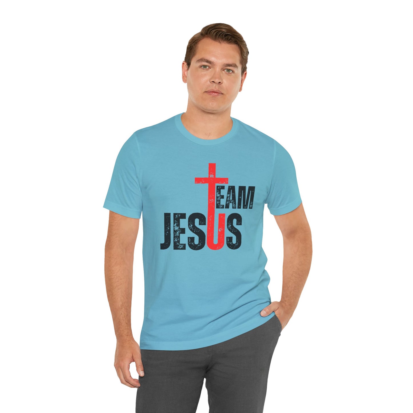 Team Jesus Front - Unisex Jersey Short Sleeve Tee