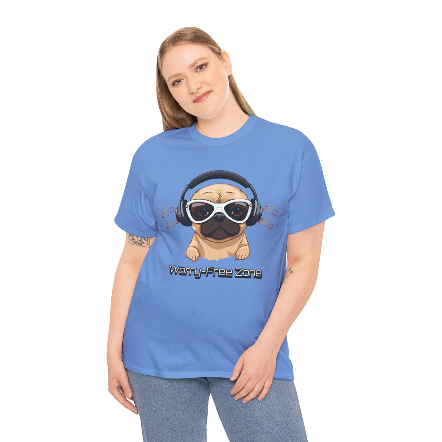 Worry-Free Zone - Unisex Heavy Cotton Tee