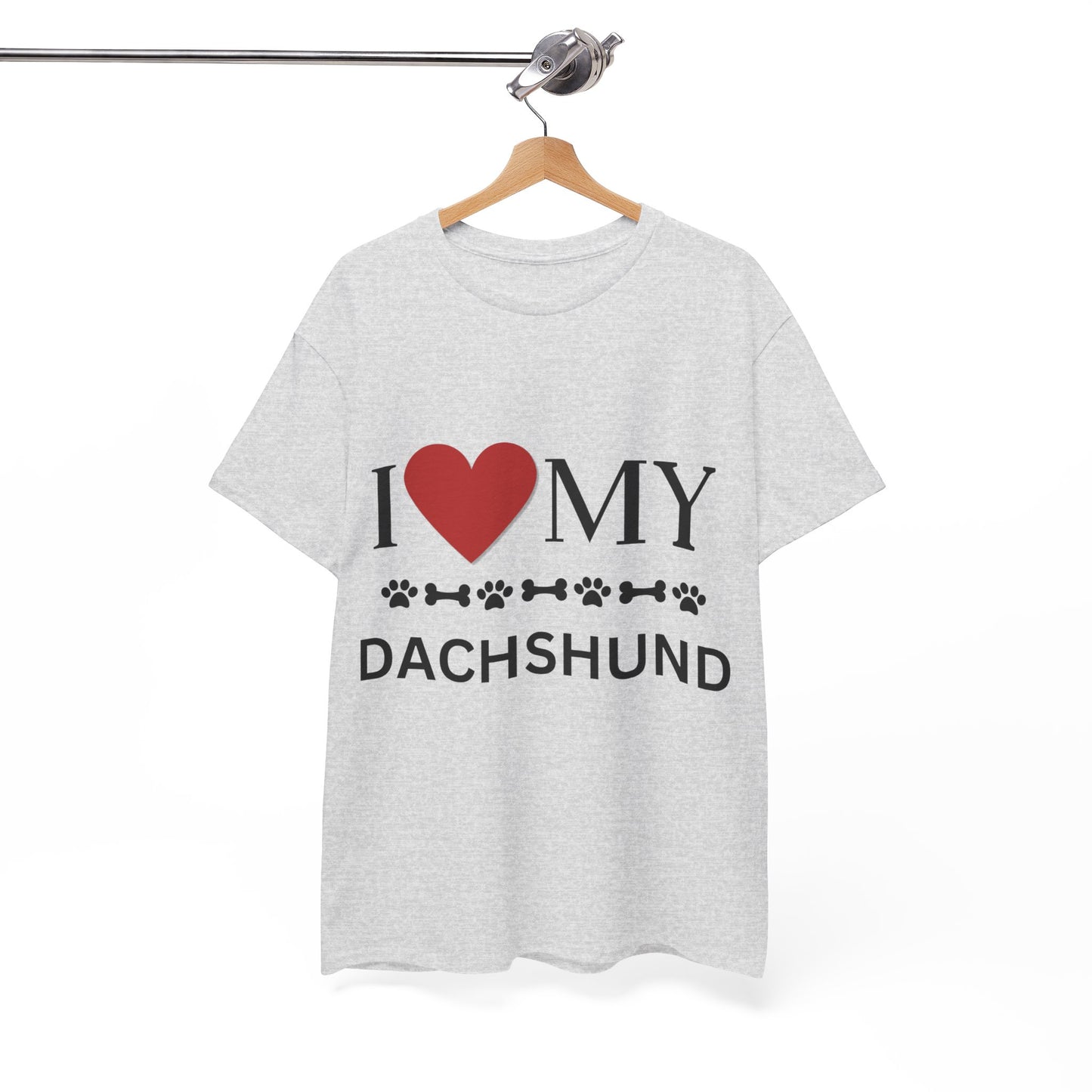 Love my Dachshund - Unisex Heavy Cotton Tee