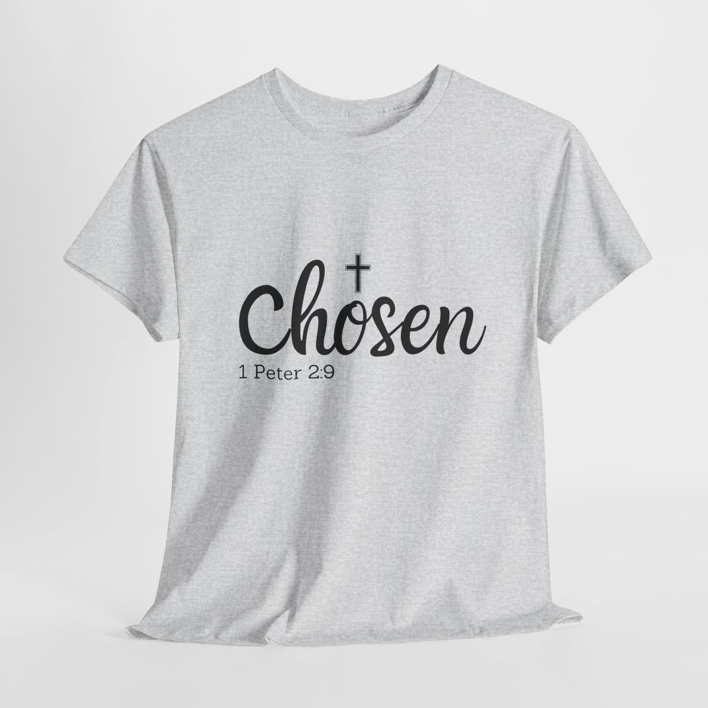 Religious Tee with 'Chosen by God' Quote