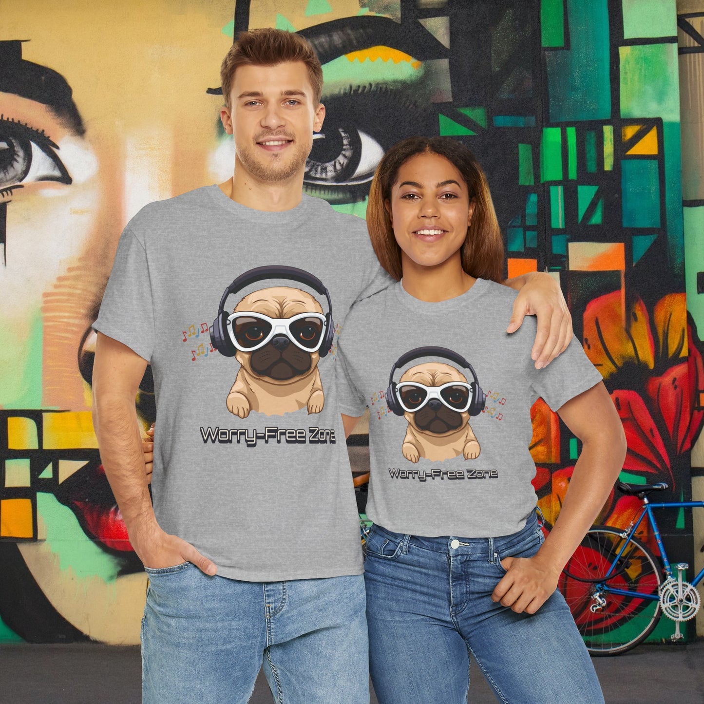 Worry-Free Zone - Unisex Heavy Cotton Tee