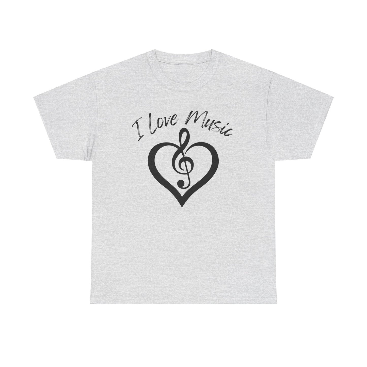I Love Music - Unisex Heavy Cotton Tee