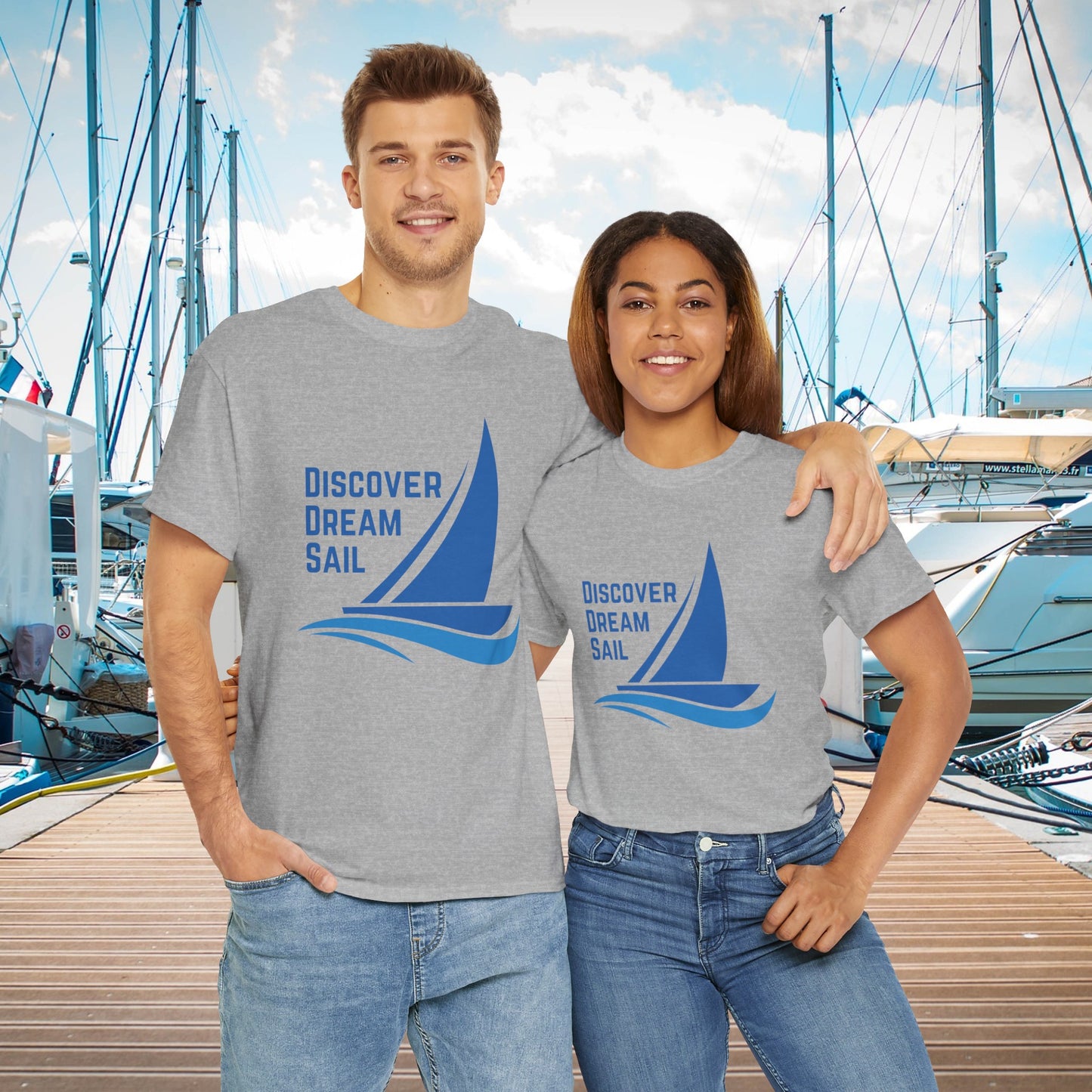 Discover Dream Sail - Unisex Heavy Cotton Tee