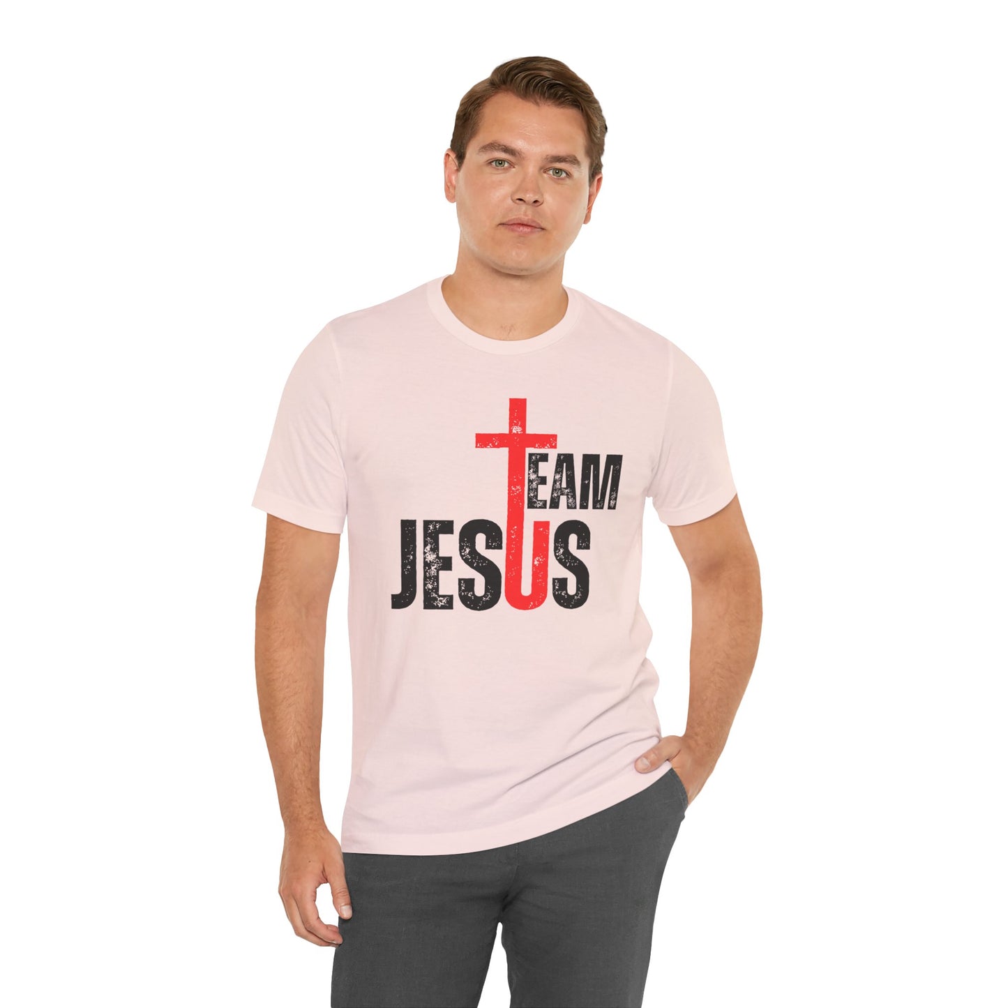 Team Jesus Front - Unisex Jersey Short Sleeve Tee