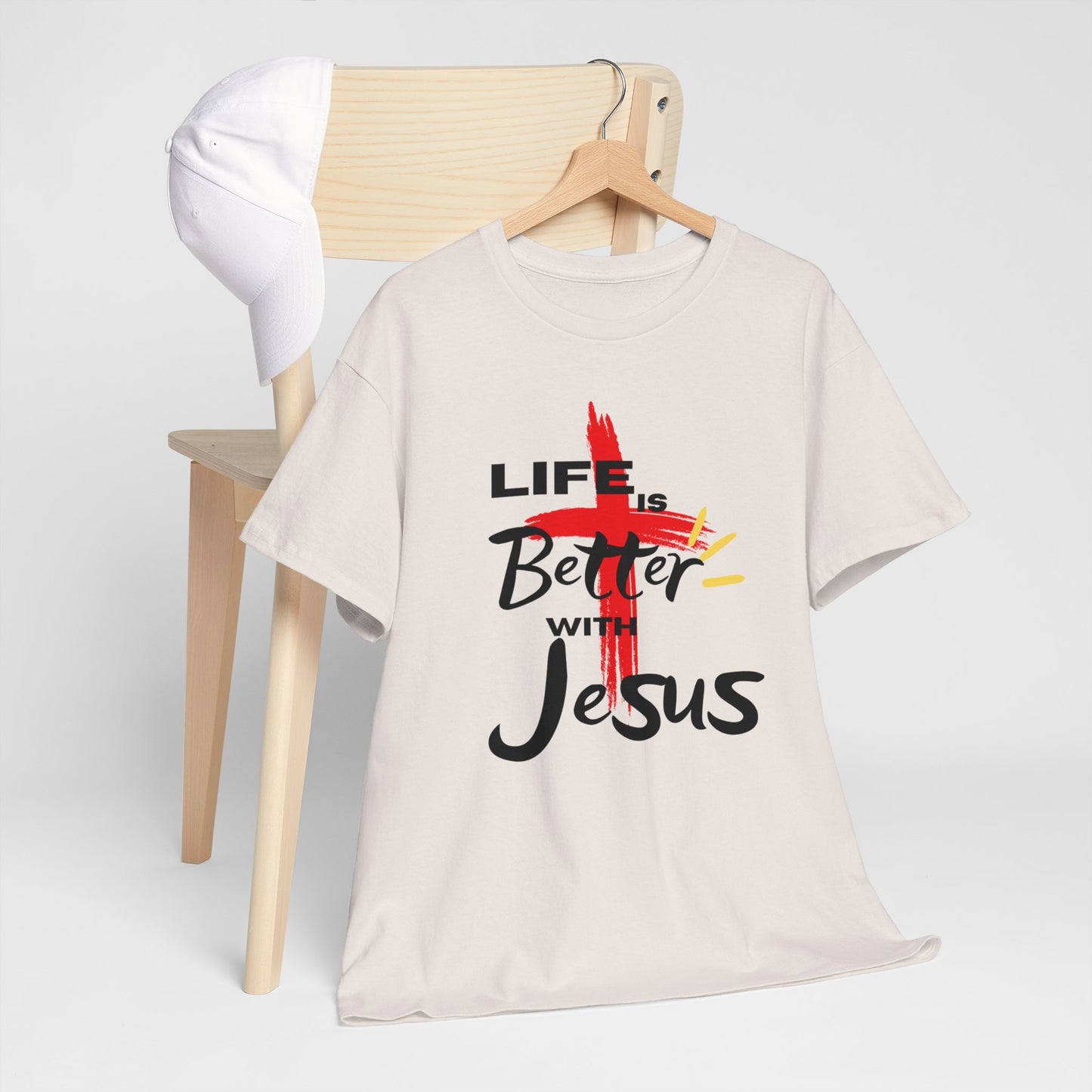 Life is Better with Jesus - Unisex Heavy Cotton Tee