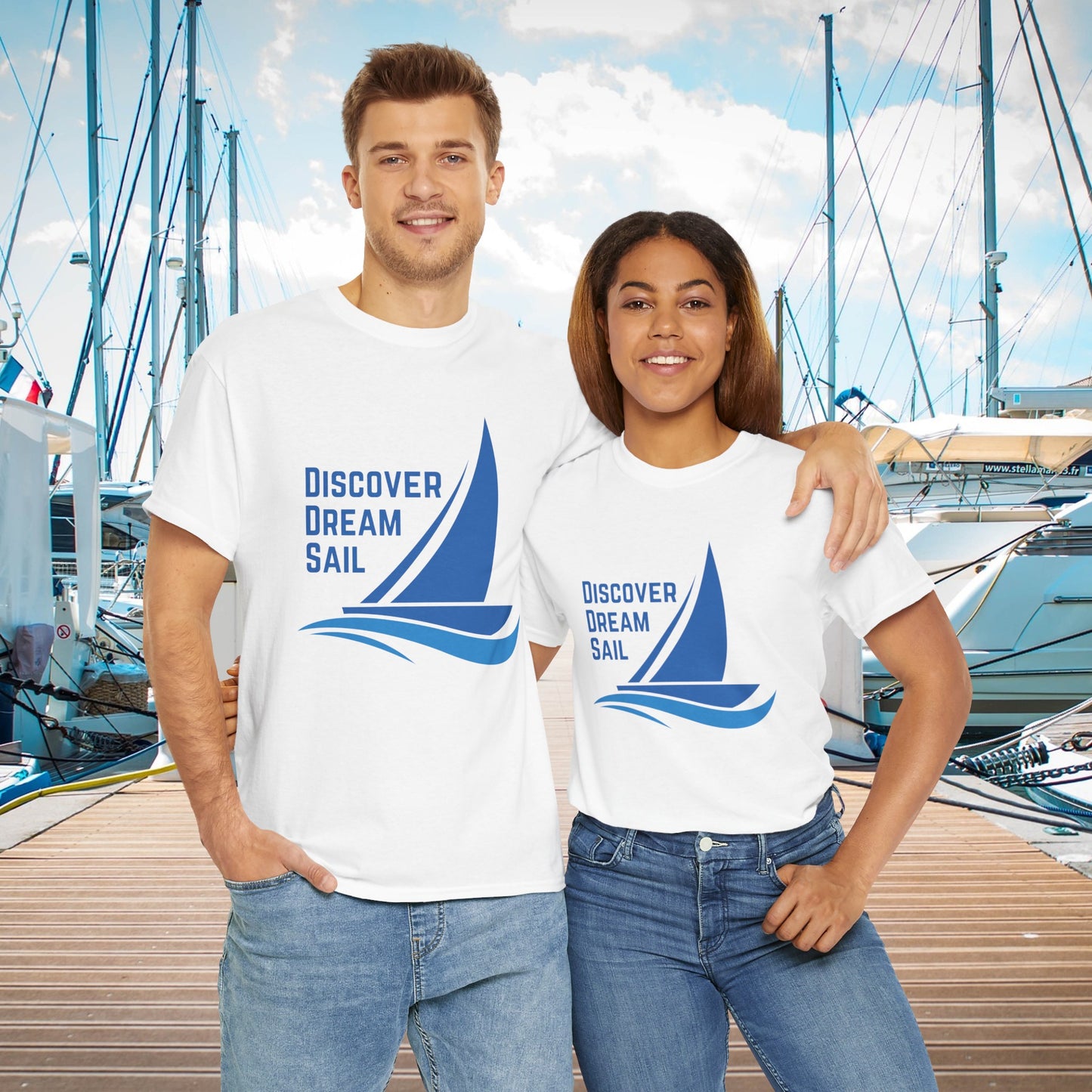 Discover Dream Sail - Unisex Heavy Cotton Tee