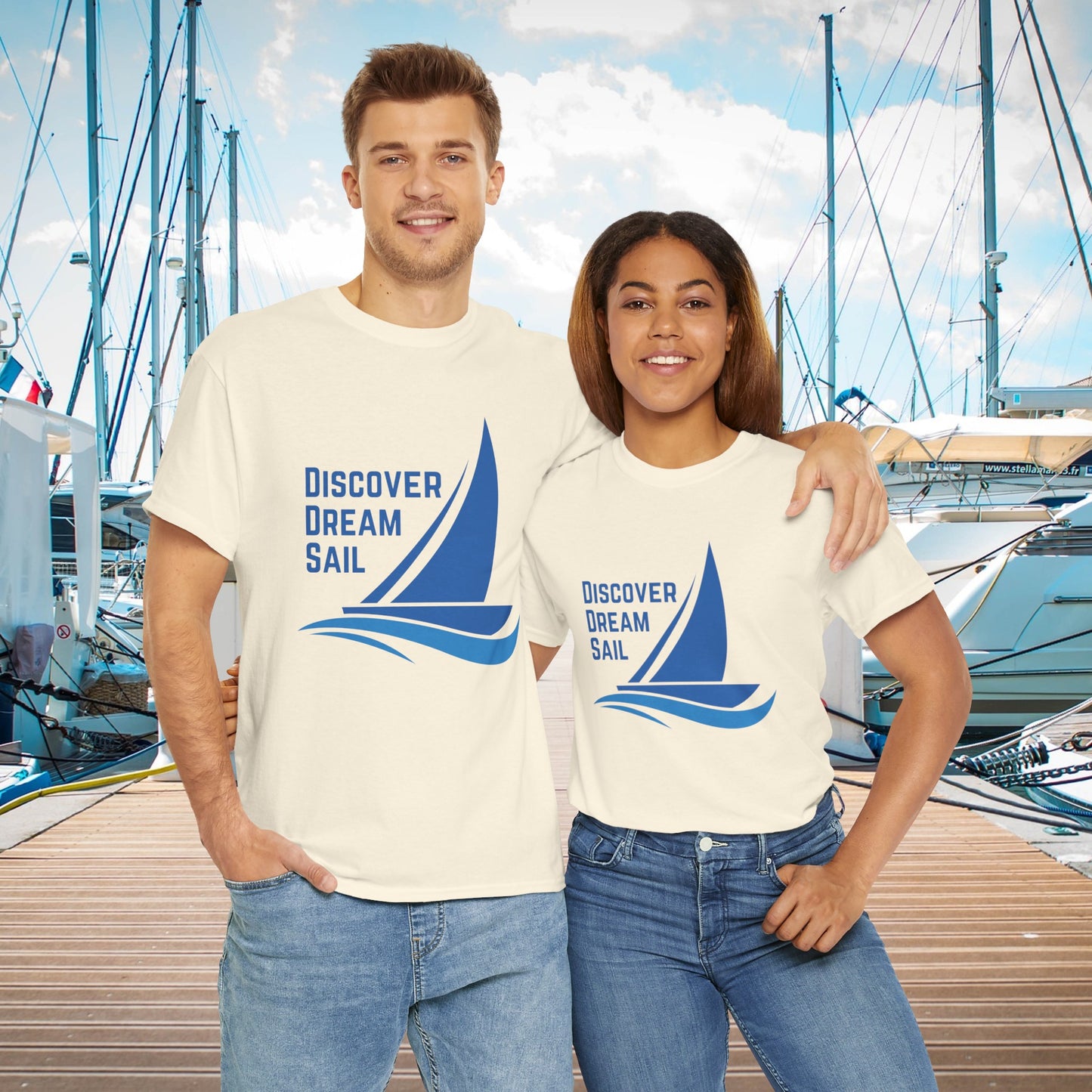 Discover Dream Sail - Unisex Heavy Cotton Tee