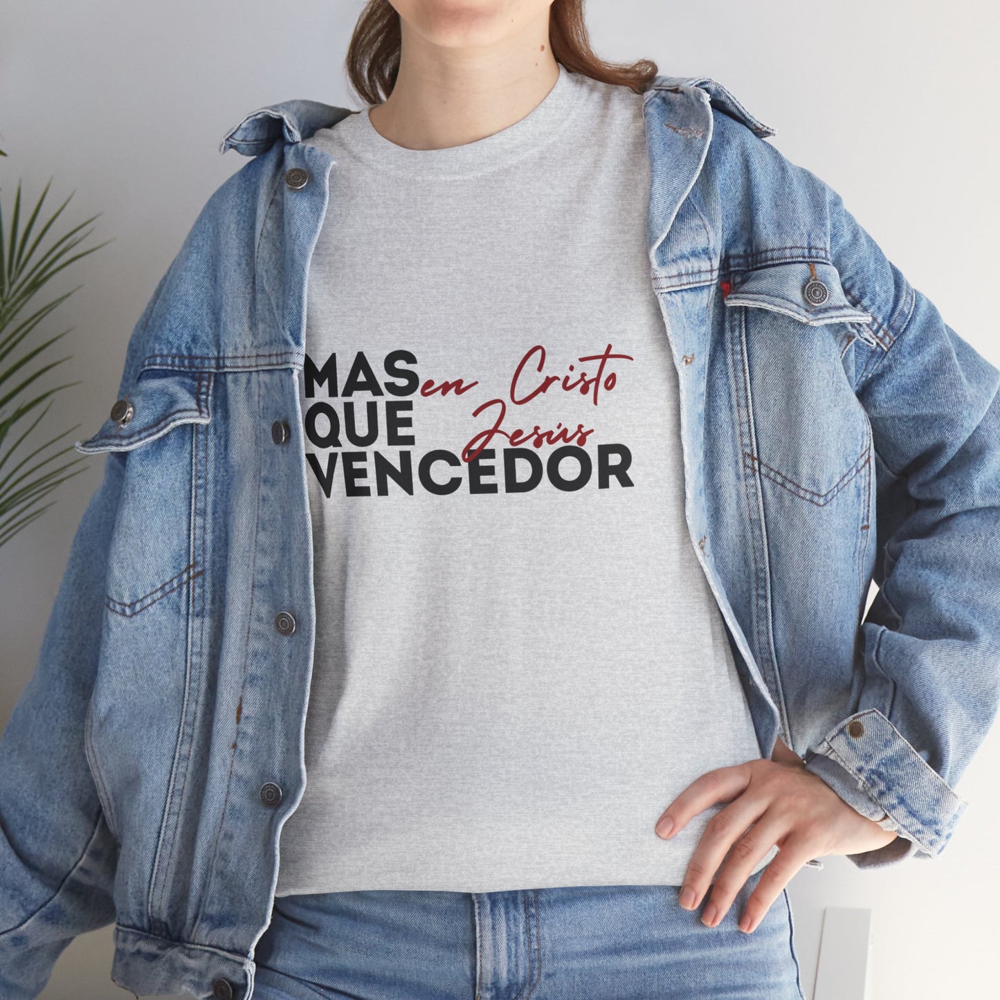 Christian Tee - Mas que vencedor en Cristo Jesus