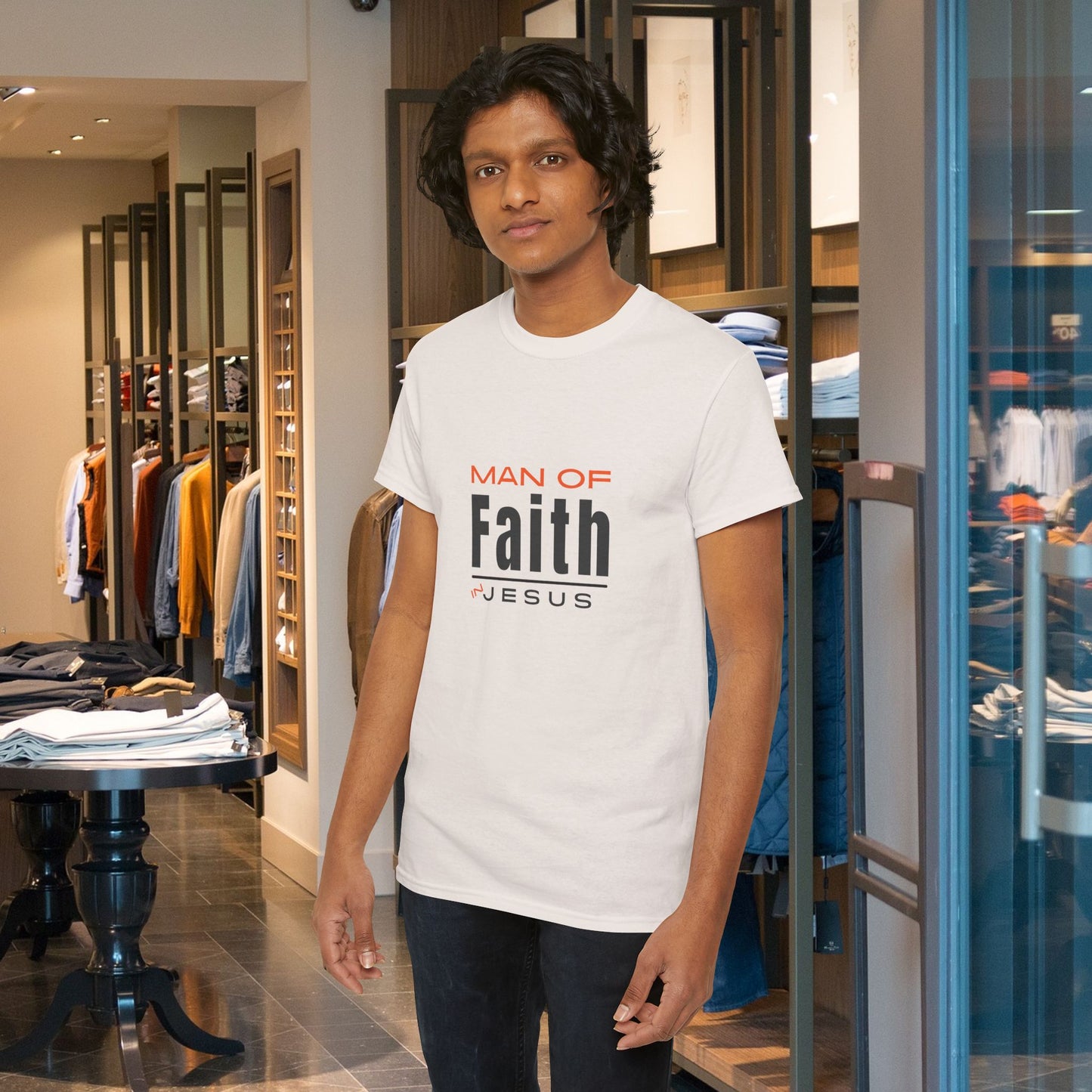 Christian Tee - Man of Faith
