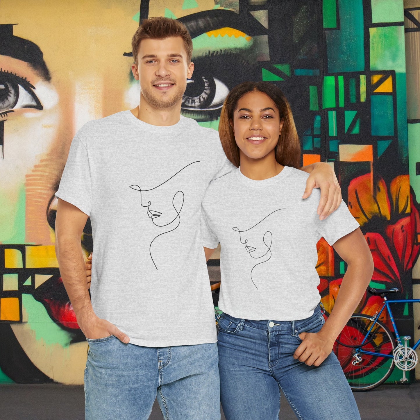 Woman Face - Unisex Heavy Cotton Tee