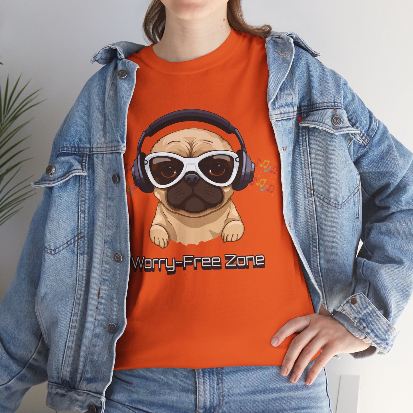 Worry-Free Zone - Unisex Heavy Cotton Tee