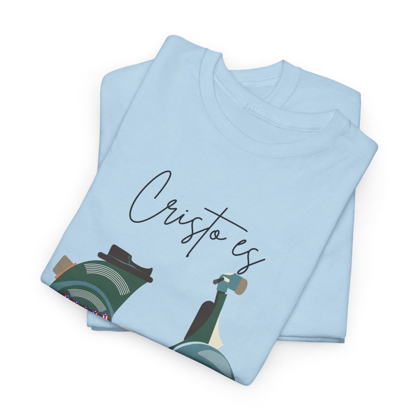 Cristo es - PR Flag Spanish - Unisex Heavy Cotton Tee