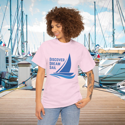 Discover Dream Sail - Unisex Heavy Cotton Tee