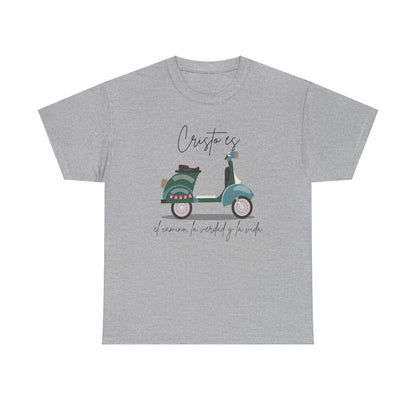 Cristo es - PR Flag Spanish - Unisex Heavy Cotton Tee