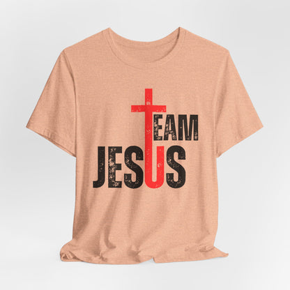 Team Jesus Front - Unisex Jersey Short Sleeve Tee