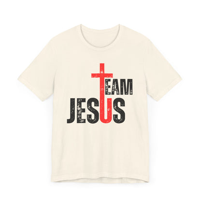 Team Jesus Front - Unisex Jersey Short Sleeve Tee