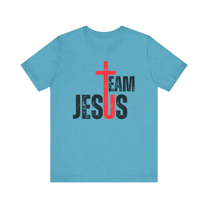 Team Jesus Front - Unisex Jersey Short Sleeve Tee