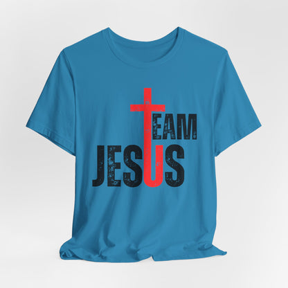 Team Jesus Front - Unisex Jersey Short Sleeve Tee