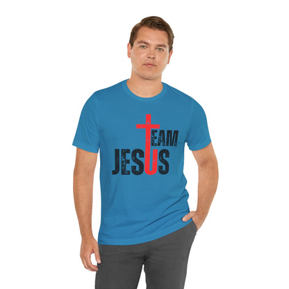 Team Jesus Front - Unisex Jersey Short Sleeve Tee