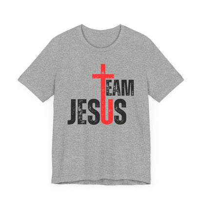 Team Jesus Front - Unisex Jersey Short Sleeve Tee